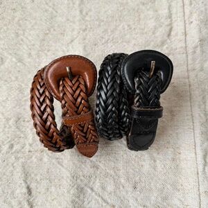 Pair of Vintage Woven Belts